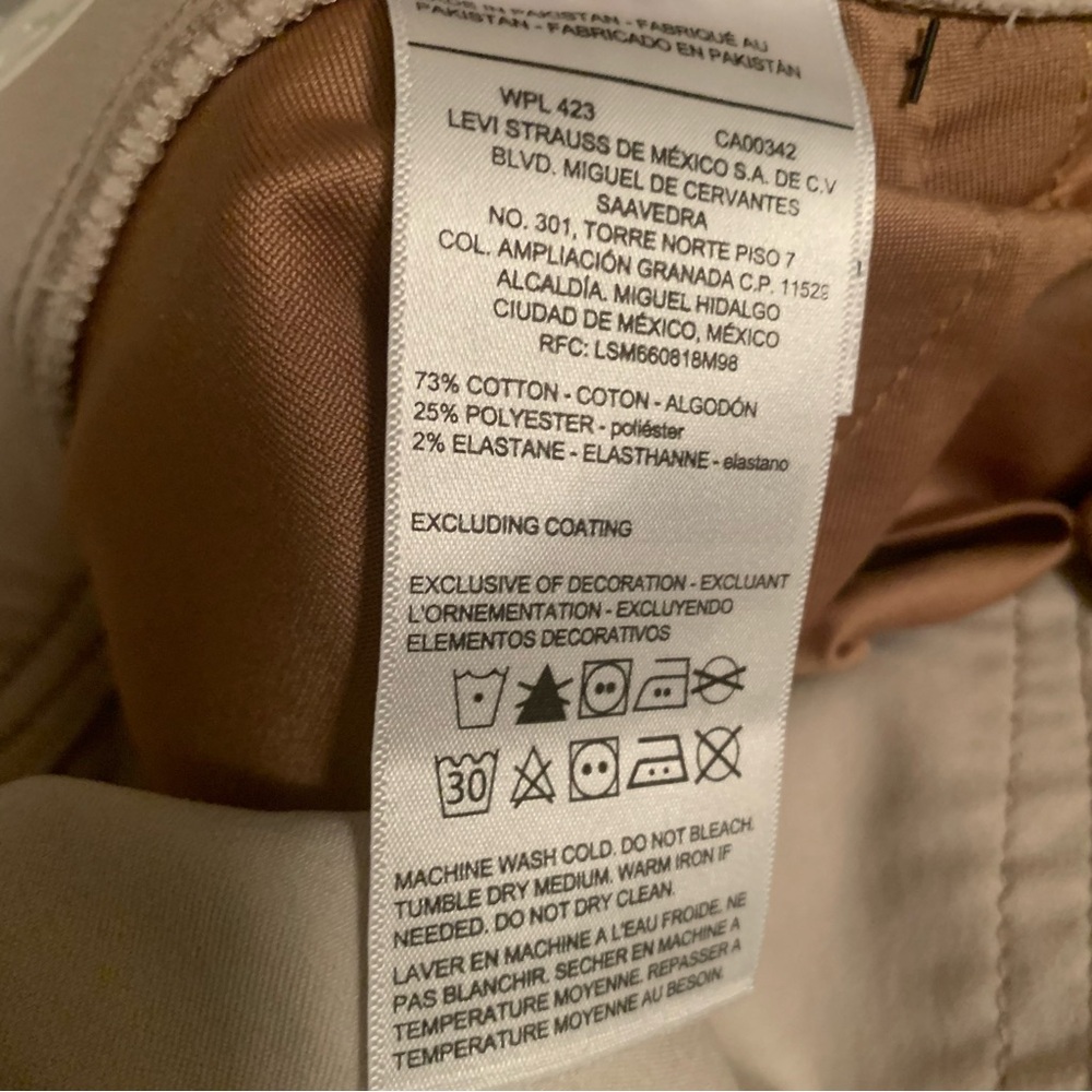 Levi Strauss & Co. Signature Gold Label Pull-On Skinny Pants Tummy Shaping 24W - Picture 11 of 13